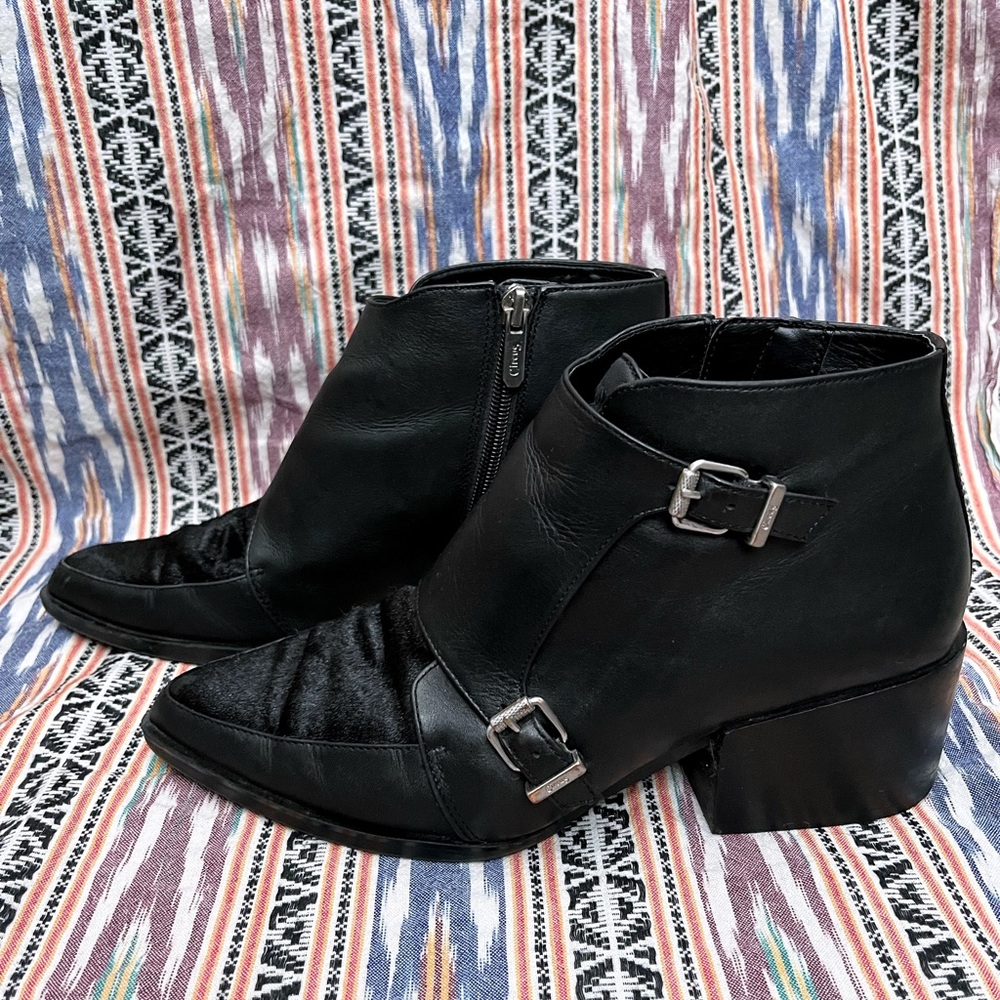 LAST CHANCE! Circus by Sam Edelman Reese Calf Hair Bootie in Black